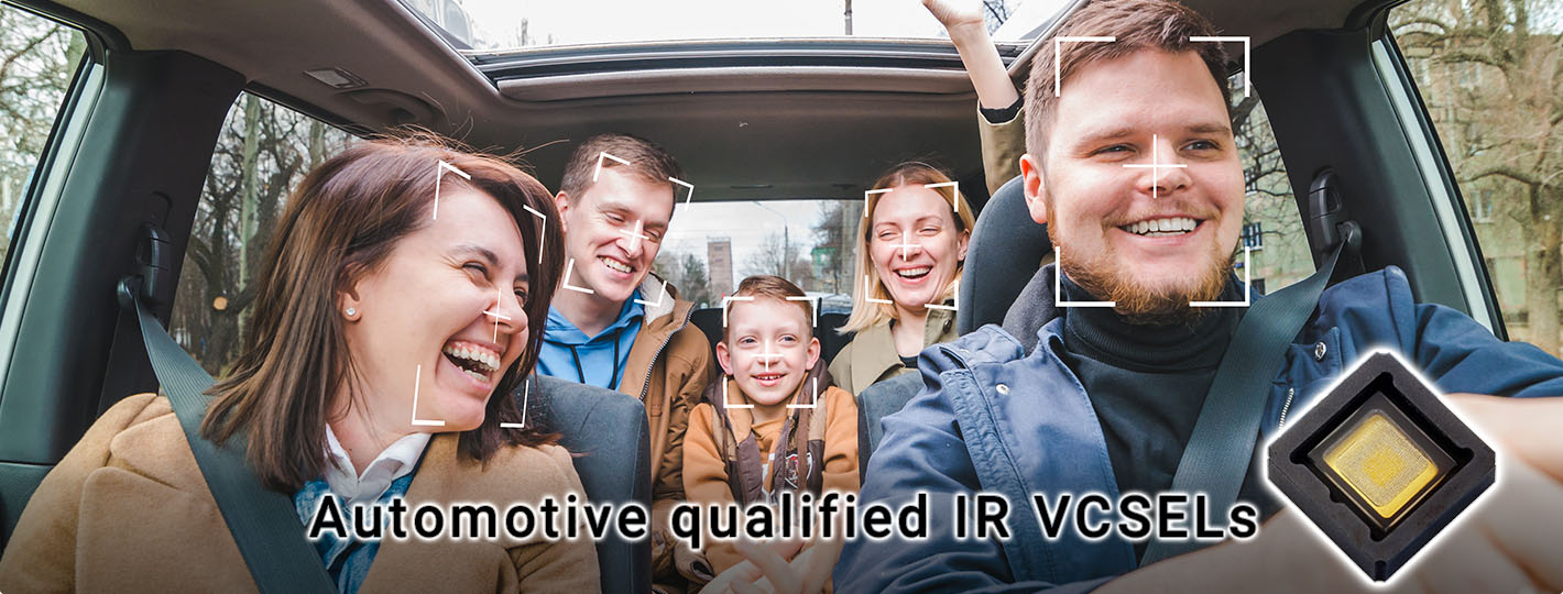 Automotive qualified IR VCSELs