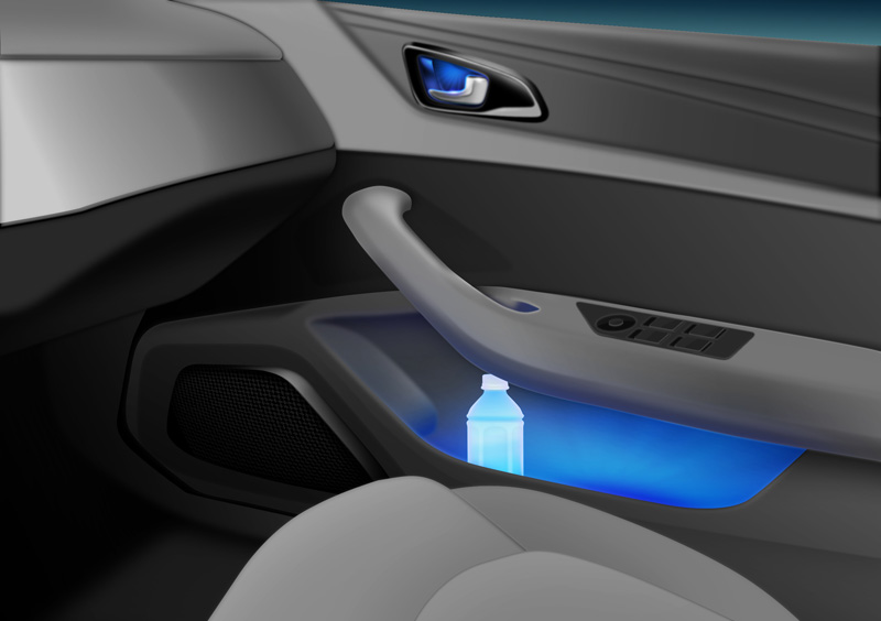 Ambient light unit <For automotive interior>